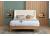 4ft6 Double Halfen White Soft Fabric Upholstered Wood Bed Frame 6